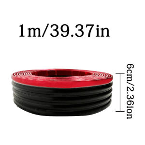 Car Side Skirt Door Anti-collision Strip Universal Rubber Decorative Sticker Wear-resistant Decorative Protect The Rubber Strip