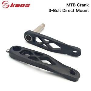 KEOS Direct Mount MTB Crankset 3-Bolt Hollowtech 170mm/165mm CNC Aluminum 34T-40T Chainring with BSA 68-73mm for Mountain Bike