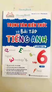 Sách Combo 2c - Trọng tâm kiến thức và bài tập tiếng anh lớp 6 tập 1 + 2 (Có đáp án) - MT