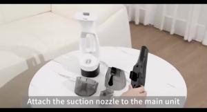 Cordless Window Vacuum Cleaner Rechargable 3-in-1 Spray/Clean/Suck Window Cleaning Tool Set for Showers Mirrors Tiles Home Use