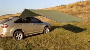 ORZEE Universal Car Awning Canopy - UV Protection Waterproof Tailgate Tent with Easy Assembly