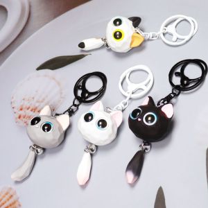 Hoạt Hình 3D Mèo Móc Khóa Mini Thú Cưng Động Vật Móc Khóa Nam Nữ Ba Lô Mặt Dây Chuyền Quà Tặng