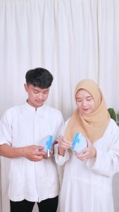 MAJUMA Alquran Warna Biru Mushaf Tilawah Umm Ayman Terjemahan Doa Muslimah Ukuran Kecil Pelangi