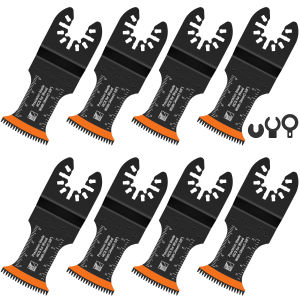 10/8Pcs Japanese Oscillating Saw Blades HCS Multitool Blade for Cutting Wood Metal Plastic Sharp Wear Resistant Cutter Blade
