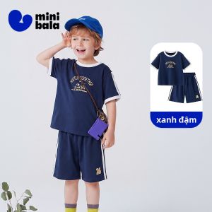 MINI BALA | Bộ Quần Áo Ngắn Tay Cho Trẻ Em Thoáng Khí Mềm Mại