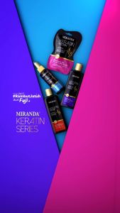MIRANDA Keratin Protein Smoothing & Anti-Frizzing Hair Shampoo | Hair Conditioner 200ml | Hair Smooting Spray 100ml | Hair Mask (New Formula)