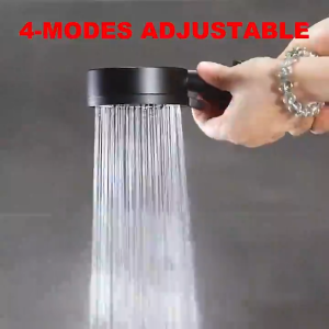5 Modes 3 in 1 Shower Head With Hose Set Black High Pressure Bathroom Shower Sprayer Handheld Rain Shower Pressure Boost Shower Nozzle Universal Shower Head Water Saving