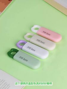 3 Grid Portable Pill Organizer Mini Travel Medicine Box Separated Compartments Lightweight Waterproof Case For Daily Use And
