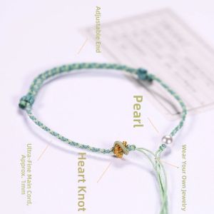 FENGFULUSHAN | Trendy Slim Braided Pearl Bracelet