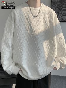 TUCANO | Loose Oversized Casual Round Neck Diamond Patterned Sweater