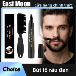 Bộ Bút Tạo Râu Đen East Moon Kèm Cọ - Thuốc Nhuộm Râu Nhanh Lâu Trôi Sửa Chữa Bền Chống Thấm Nước Tự Nhiên