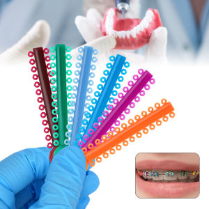 1040 Chiếc Nha Khoa Chỉnh Nha Co Giãn Dây Buộc Dây 40 Dây/Bộ Màu Sắc Ngẫu Nhiên Chất Liệu Nhựa Cho Nha Sĩ Niềng Răng Điều Trị