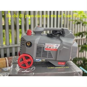 Máy Rửa Xe Cao Áp Toàn Phát TP3000 Đen Chỉnh Áp Luân Bảo Hành 24 Tháng Bộ Dụng Cụ Sạch Xe Ô Tô