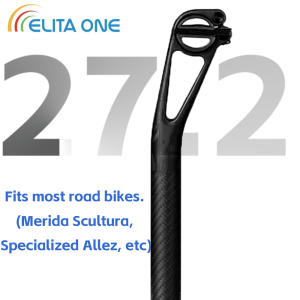 Elitaone Carbon Seat Post Setback 25mm MTB/Road Bike Seatpost Carbon Fiber Half Shell 7x7/7x9mm Oval Rail Master Series