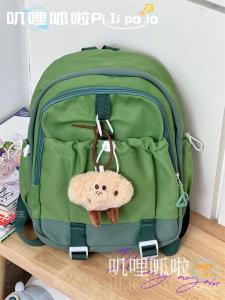 กระเป๋าเป้สะพายหลังผ้าไนลอนแบบยูนิเซ็กซ์สำหรับนักเรียนมัธยมปลาย กระเป๋าใส่หนังสือแบบอเนกประสงค์สำหรับผู้ชายและผู้หญิง กระเป๋าสะพายข้างแบบทันสมัย กระเป๋าเป้สะพายหลังสำหรับกลางแจ้ง