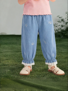 Jelly Baby | Quần Jeans Mới Cho Bé Gái Mùa Hè 100% Cotton Bền