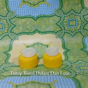 Tutup Botol Bening Dan Coklat Kaca Per 2 Pcs