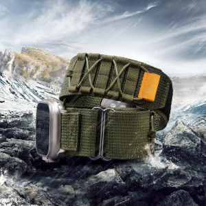 Rugged Strap for Apple Watch Ultra 2/Ultra 49mm 45mm 41mm 42mm 38mm Outdoor Activity 44mm 40mm iWatch Nylon Velcro Band for Apple Watch Series 9 8 7 6 5 4 3 2 1 SE SE2