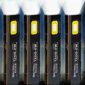 TYPE-C Rechargeable LED Flashlight with Magnetic Suction Waterproof Portable Outdoor Camping Hiking Strong Fishing Light Torches