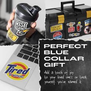 170PCS Hard Hat Theme Sign Cool Sticker Construction Workers Helmet Motorcycle Car Tools Laptop Bicycle Gift Funny Stickers