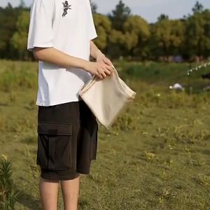 Outdoor Camping 304 Stainless Steel Mesh Fire Pit Portable Foldable Rack BBQ Triangle