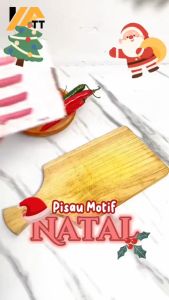 YATT Pisau Dapur Motif Kartun Lucu Bahan Stainless / Kitchen Knife Set 6Pcs Premium Bahan Tebal