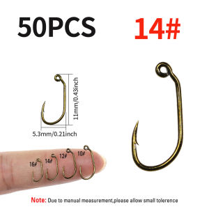 50pcs 60 Degree Barbed Jig Nymph Euro Nymph Fly Tying Hook Wet Fly Wide Gap Trout Fishing Hooks #10 #12 #14 #16
