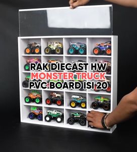 Rak Hotwheels PVC Monster Truck Isi 20