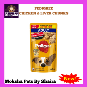 PEDIGREE POUCH CHICKEN & LIVER CHUNKS 130GRAMS