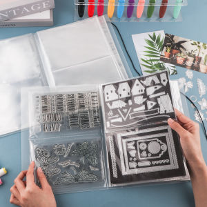 Multi Pocket Large Clear Sticker Photo Storage Album Plastic Pockets/0.3mm Magnetic Sheets For Organizer Storage Book 8.1x11inch