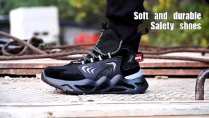 Sepatu Safety Pria SI16 Safety Shoes Cowok Safet Boots Ringan