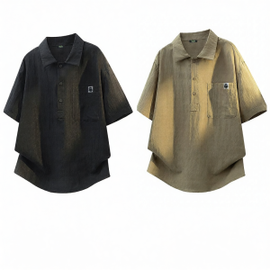 FINGERCROXX | Old Money Style Short Sleeve Linen Tencel Men Polo Shirt