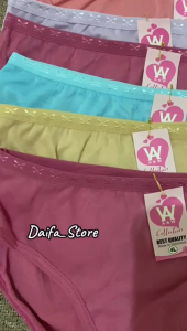 6 pcs celana dalam wanita aw katun cd wanita dewasa