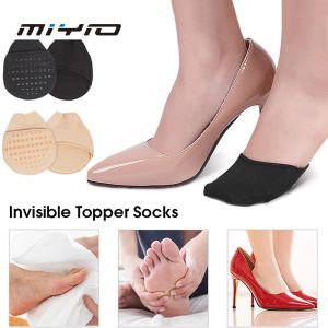 MIYIO 1Pair Invisible Toe Cover Foot Care Protector Forefoot Pad Shoes Insoles Cushion Pad Pain Relief Shoes Insoles Insert Pad
