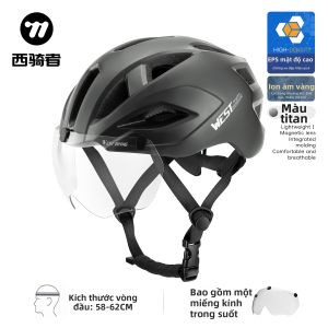 West Biking | Mũ Bảo Hiểm Thở Có Gương Đổi Màu Theo Gió