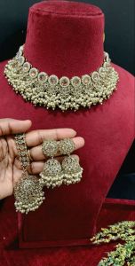 Haseenas AD Reverse Kundan Choker (Gold)