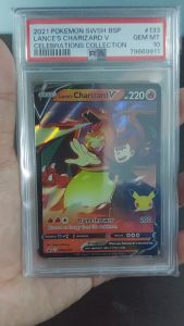 PSA 10 Lances Charizard V #133 HOLO Celebrations Collection SWSH English (2021) - Pokemon Card GRADED