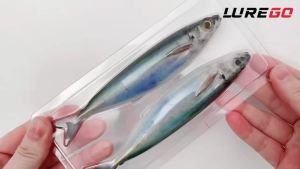2PCS Trolling Fishing Lure 5.71in 33.5g Realistic Sardine Hard Bait for Tuna Mackerel Saltwater Deep Sea Boat Fishing