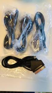 Scart Cable for Sega Genesis 2 MD2 Controller Audio Video Cord for Sega Mega Drive 2 RCA AV Stereo Extension Game Console Cable