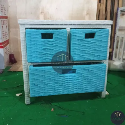 Lemari Rotan Sintetis Model Minion
