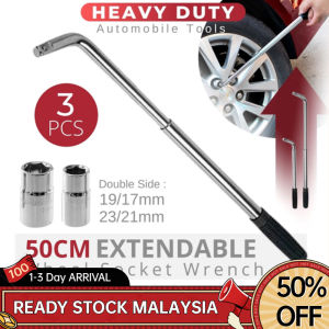 Tyre Wrench L Shape Wrench Telescoping Lug Wrench Spanner Wheel Socket Wrench Car Repair Tools Pembuka Tayar Kereta 扳手