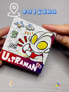 Pelekat Kartun Ultraman 60PCS Sticker Cartoon Chibi Anime Superhero Sticker Collection DIY Scrapbook