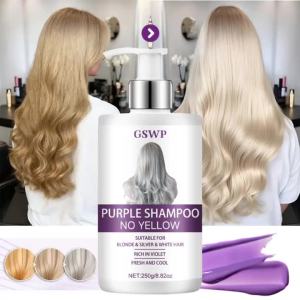 Dầu Gội Tím GSWP Dung Tích Lớn 250g Cho Màu Tóc Rạng Rỡ 2 Trong 1 Làm Sạch Nhẹ Nhàng Và Trung Hòa Sắc Vàng Dùng Được Cho Cả Nam Và Nữ