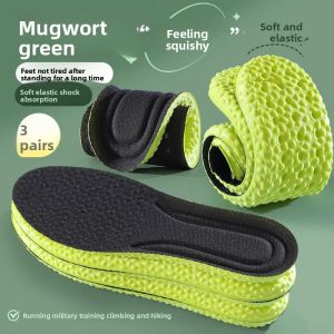 MONLEYTA | Breathable Anti-Odor Latex Sport Shoe Insoles Men Women Long Time Standing Comfortable Soft Summer Sweat Absorbent Shock Absorbing