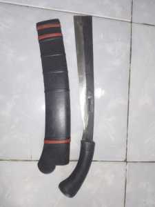 golok plus sarung panjang 50cm model petak