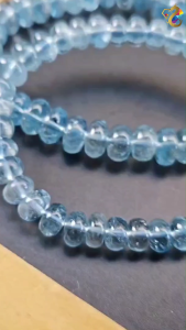 Collection Grade Blue Topaz Abacus Rondelle Bracelet