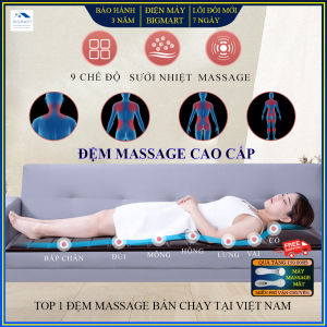 Ghế massage toàn thân nệm massage thư giãn nhiều tư thế tích hợp hồng ngoại gấp gọn dễ dàng bảo hành 2 năm