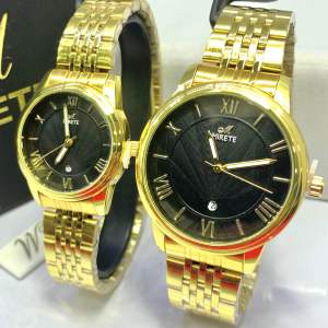 MIRETE ORIGINAL WATCH - Jam Tangan Couple Mirete Original Bahan Stainless Analog Tahan Air Tanggal Aktif Mewah