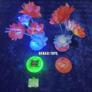 24pcs Mainan Anak Mangkok Bunga Led