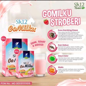 (600gr) Susu Gomilku SR12 Susu Kambing Etawa Premium Baik Untuk Balita Anak Remaja Dewasa Lanjut Usia Ibu Hamil & Menyusui